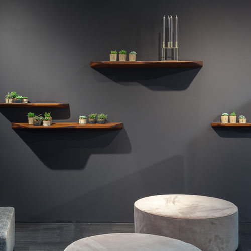 Wandmontiertes Regal - BUZZIPLANK - BuzziSpace - modern / Massivholz / für Büro