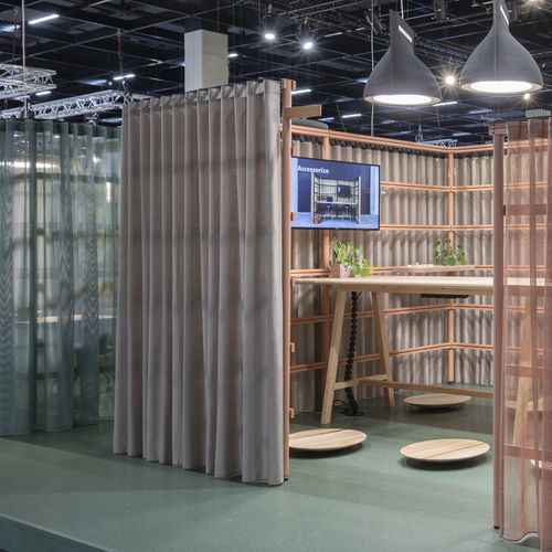 Möbelstoff - CUR D - KVADRAT MI CASA - BuzziSpace - für Vorhänge / einfarbig / Trevira CS®