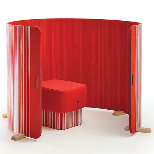 Moderner Paravent - BUZZITWIST - BuzziSpace - Holz / Filz / für Büro