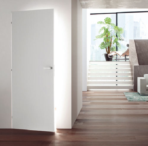 Tür für Innenbereich - RASO MURO - Fioravazzi - Holz / Aluminium / einflügelig