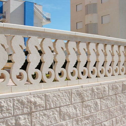 Kunststeinbalustrade - CABALLITO MAR - Verniprens - für Außenbereich / für Terrasse / für Balkon