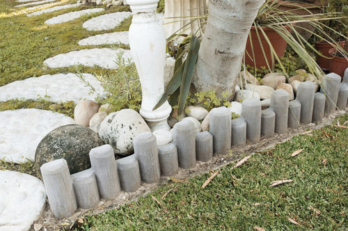 Randstein für Garten - NEPAL - Verniprens - Beton / rund