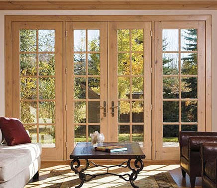 Einflügelige Fenstertür - ARCHITECT SERIES® HINGED - PELLA - Aluminium / Holz / mit Doppelverglasung