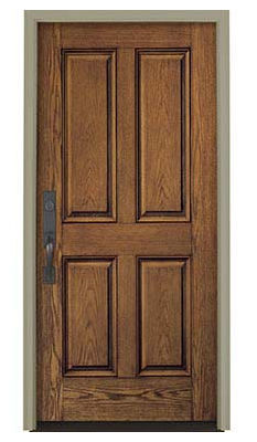 Eingangstür - ARCHITECT SERIES® 4 PANEL - PELLA - Holz / Stahl / einflügelig