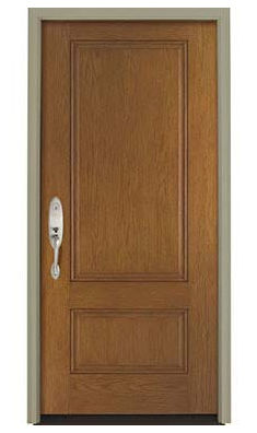 Eingangstür - PELLA® EUROPEAN 2 PANEL - PELLA - Stahl / Glasfaser / einflügelig