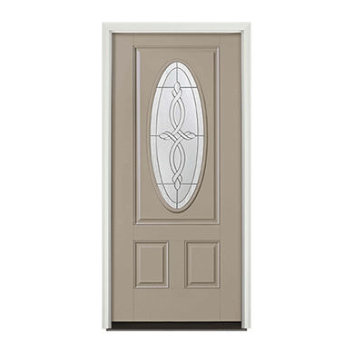 Eingangstür - 3 PANEL OVAL - PELLA - Holz / Stahl / Glasfaser
