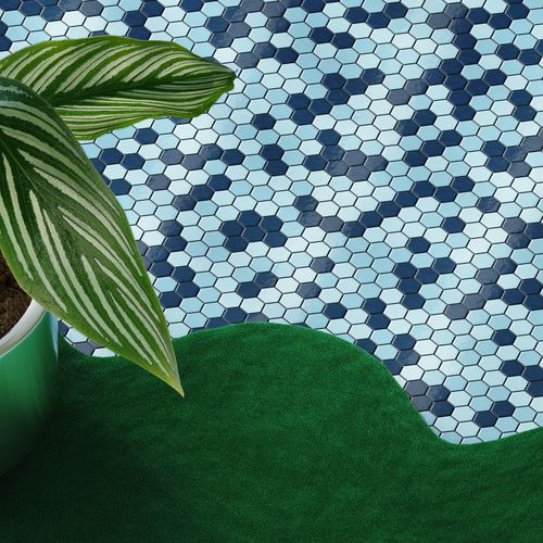 Feinsteinzeug-Mosaikfliese - EDEN  - Ceramica Bardelli - Hochglanz / matt / für den Innenraum