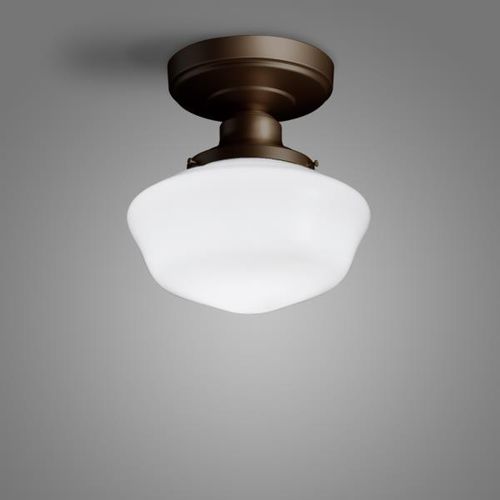 Vintage-Deckenleuchte - ASHLAND - SPI Lighting - rund / Glas / Aluminium