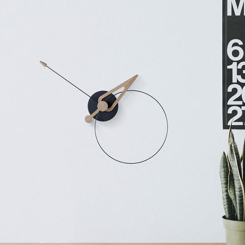 Moderne Uhr - PICO - NOMON - wandmontiert / Analog / Nussbaum