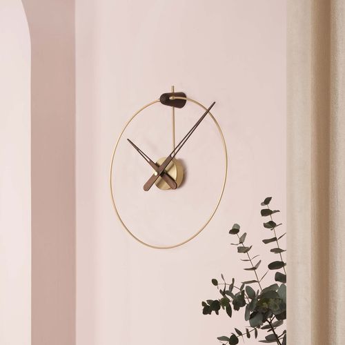Moderne Uhr - MICRO ANDA - NOMON - wandmontiert / Analog / Nussbaum