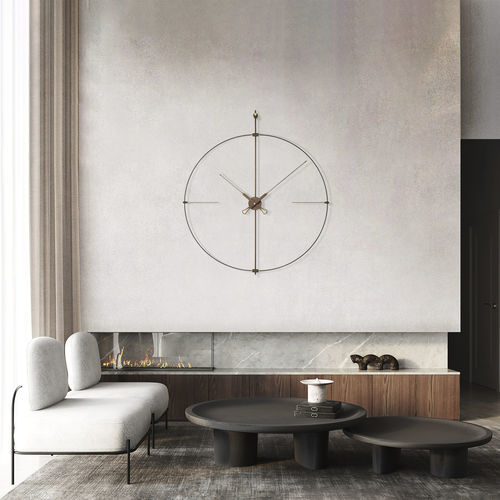 Moderne Uhr - BILBAO PREMIUM - NOMON - wandmontiert / Analog / Nussbaum