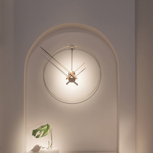 Moderne Uhr - NEW ANDA - NOMON - wandmontiert / Analog / Nussbaum