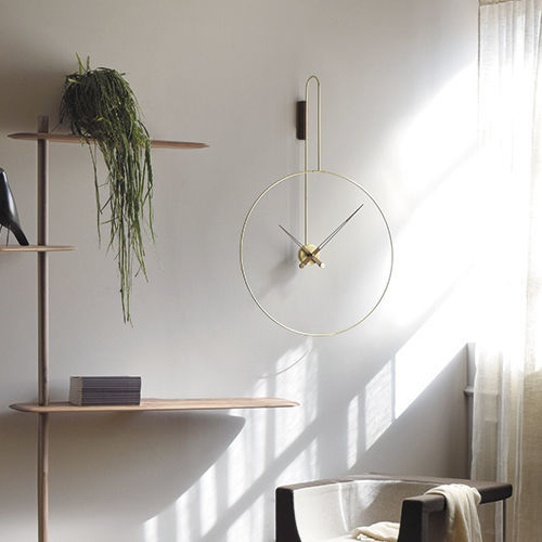 Moderne Uhr - DARO - NOMON - wandmontiert / Analog / Nussbaum