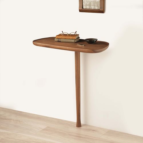Moderner Konsolentisch - NOMON - Nussbaum / Esche / Marmor