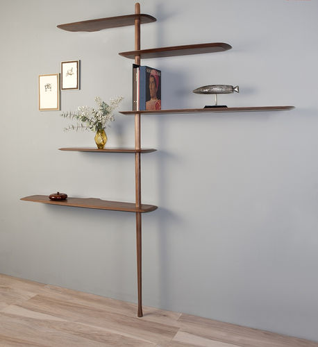 Wandmontiertes Regalsystem - NOMON - bodenstehend / modern / lackiertes Holz