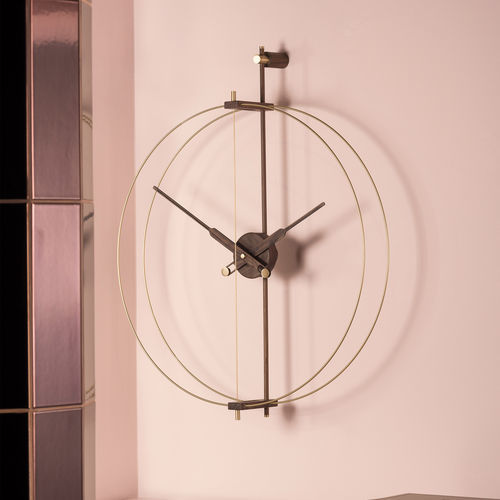 Moderne Uhr - MINI BARCELONA PREMIUM - NOMON - wandmontiert / Analog / Nussbaum