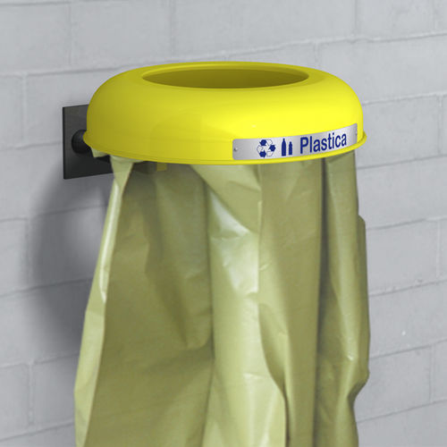 Park-Abfallbehälter - CLEAN 326-M - DIMCAR s.r.l. - System / wandmontiert / Metall