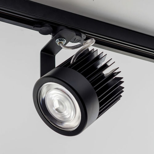 LED-Schienenleuchte - REA - led luce dintorni srl - rund / anodisiertes Aluminium / Polycarbonat