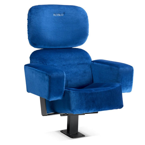 Stoffkinosessel - OTTOMAN - kleslo - für Gewerbegebrauch / schwarz / blau