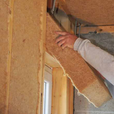Thermo-akustische Isolierung - PLUS 55 FLEX - isonat - Holzfaser / Hanf / steife Platten