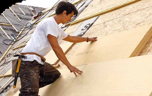 Thermo-akustische Isolierung - MULTISOL 140 - isonat - Holzfaser / steife Platten / Wand
