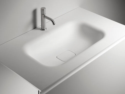Eingebautes Waschbecken - MOOD - F.lli Stocco s.r.l. - Ocritech® / Hochglanz / rechteckig