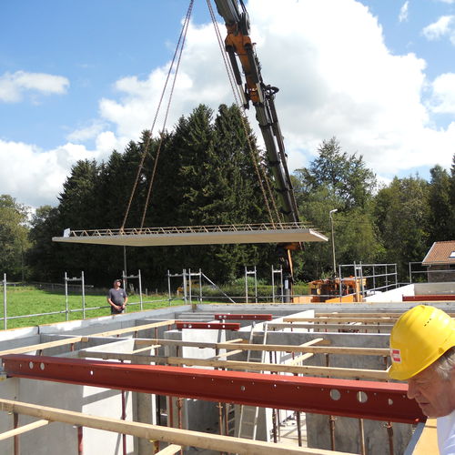 Verlorene Deckenschalung / Beton - Alpha Béton - bewehrt / integrierter Betonkernaktivierung BKA