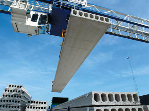 Betonbodenplatte - consolis - Spannbeton / mit Wabenstruktur