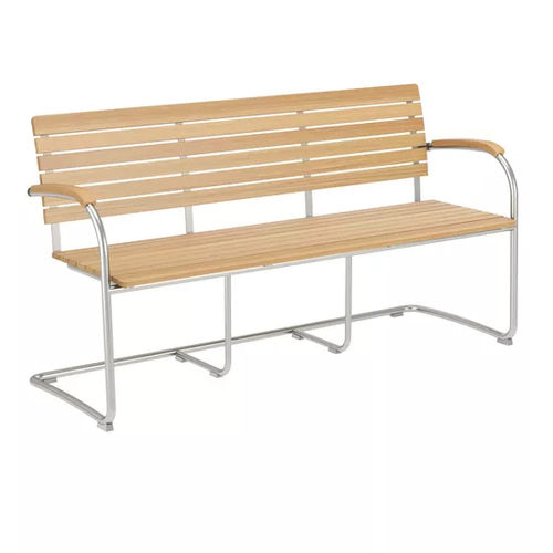 Moderne Gartenbank Bolero Garpa Holz / Edelstahl / Stoff