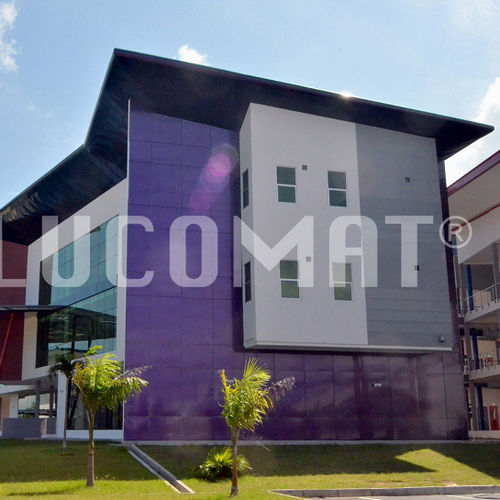 Paneel-Fassadenverkleidung - ALUCOMAT® CHAMELEON - ALUCOMAT | JSN - Aluminium / Verbundwerkstoff / glatt
