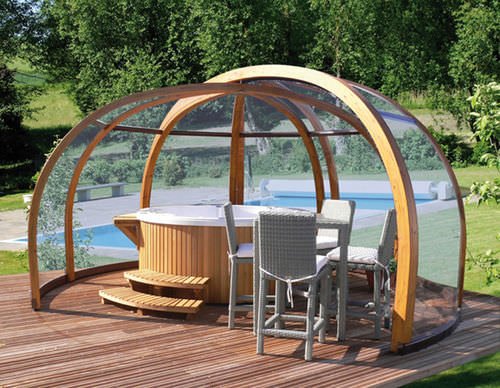 Holz-Whirlpoolüberdachung - ABRISUD