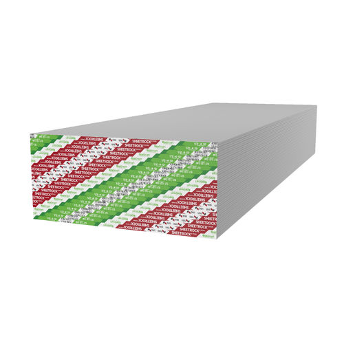 Verstärkte Gipsplatte - SHEETROCK® - USG - hochbeständig / stoßfest / rechteckig