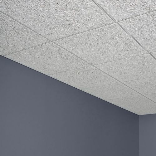 Akustikplatte für Decke - GLACIER™ BASIC - USG - Mineralfaser / geometrisch / texturiert