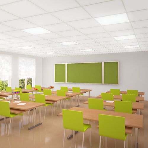 Abgehängte Decke / Glasfaser - ORION™ 60 - USG - Fliesen / Akustik / Leucht