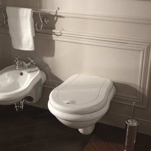 Wandhängendes WC - RETRO - Ws Bath Collections - Keramik / für Gewerbegebrauch / mit eingebauter Spülung