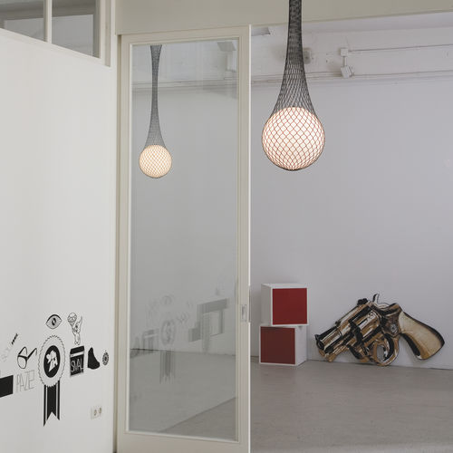 Hängelampe - NETWORK - Formagenda - Glas / Synthetikfaser / originelles Design