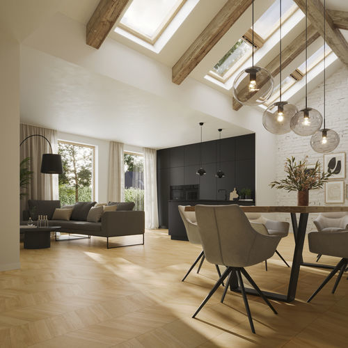 Holz-Laminatboden - COAST - Swiss Krono / GRAND selection - schwimmend / Holzoptik / für Privatgebrauch