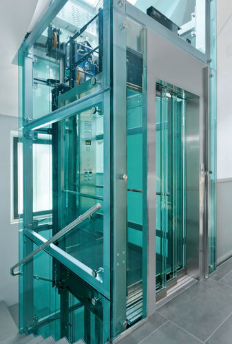 Elektrischer Aufzug - GECO - Sele - für Privathaushalt / für Hochhäuser / ohne Maschinenraum