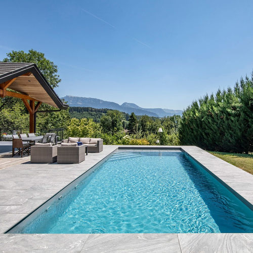 Rechteckiges Schwimmbecken - MAGI PRESTIGE - PISCINES MAGILINE - modular / für Außenbereich / Einbau