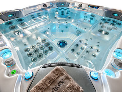 Whirlpool zum Aufstellen - MADRID - PISCINES MAGILINE - quadratisch / Fünfsitzer / für Privatgebrauch