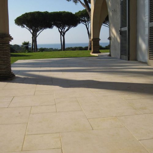 Marmor-Pflasterstein - CRÉMA NOVA - CREA STONE - für Außenbereich / für den Innenraum / für Terrasse