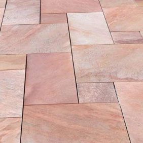 Granit-Pflasterstein - BRASIL / ROSA PORRINO - CREA STONE - Quarzit / für Außenbereich / für den Innenraum