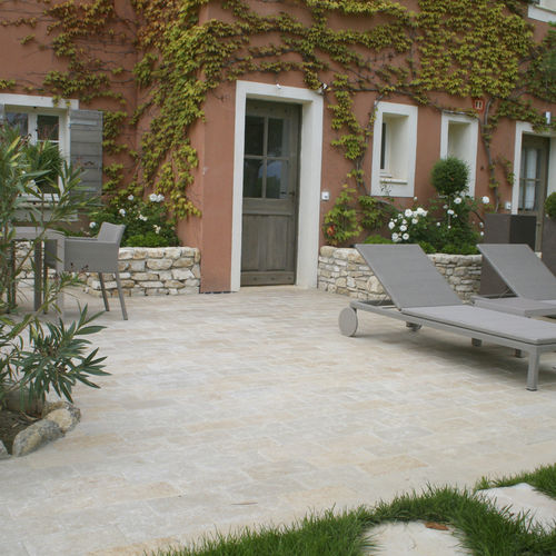 Naturstein-Pflasterstein - TERRACE - CREA STONE - für Außenbereich / für Terrasse / gebürstet