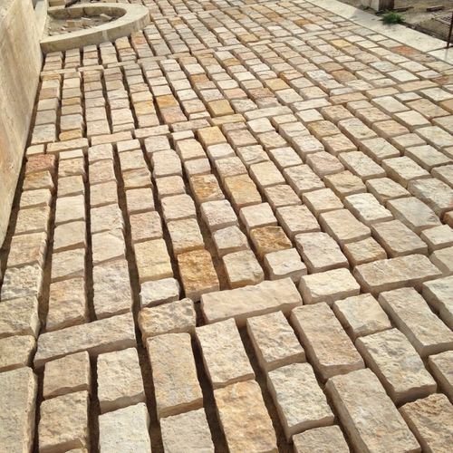 Naturstein-Pflasterstein - COBBLESTONE - CREA STONE - für Außenbereich / gealtert / Fußgänger