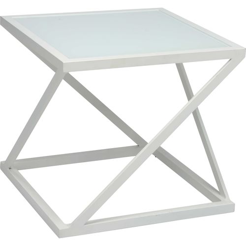 Moderner Beistelltisch - JACKIE  - STERN MOEBEL - Glas / Aluminium / Gestell aus Aluminium