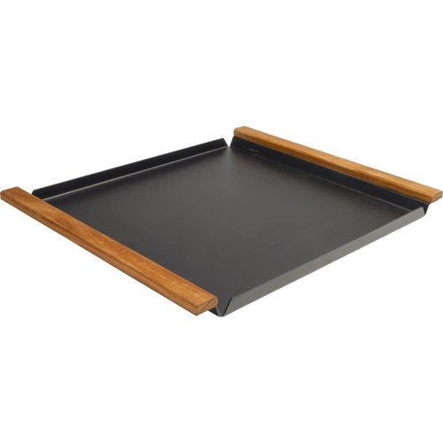 Teakholz-Serviertablett - 41036 series - STERN MOEBEL - Aluminium / für Privatgebrauch