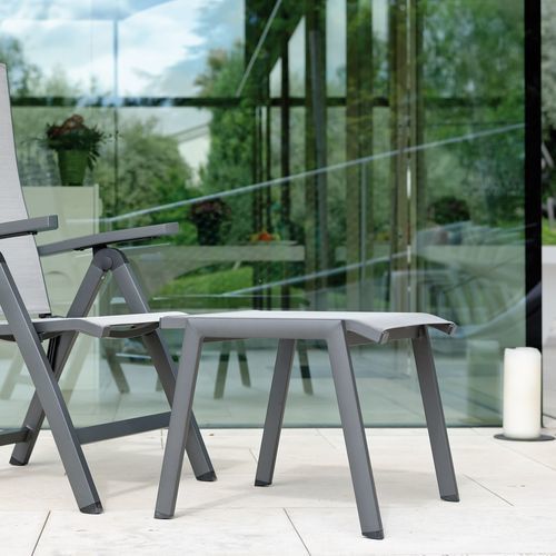 Moderner Hocker - ALLROUND - STERN MOEBEL - Textilene / Gestell aus Aluminium / Polster