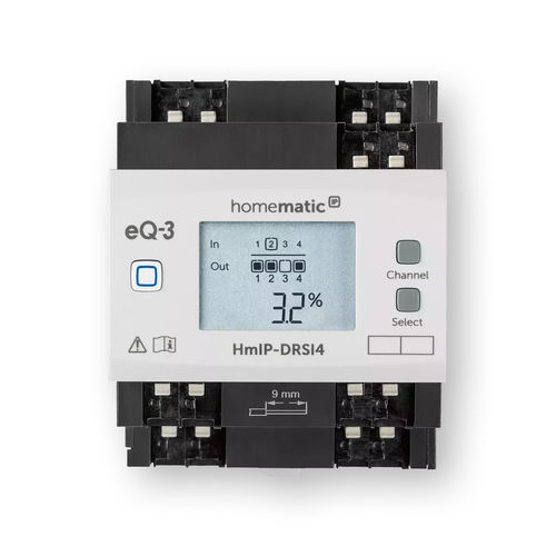 Schaltaktor für Hausautomationssystem - HmIP-DRSI4 - Homematic IP by eQ-3 - DIN-Schiene / für Privatgebrauch / für den Innenraum