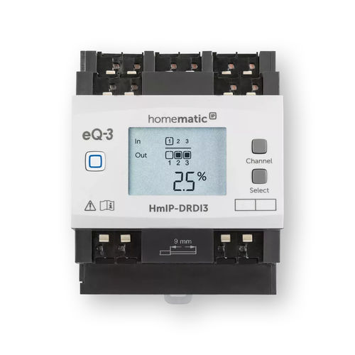 Schaltaktor für Hausautomationssystem - HmIP-DRDI3 - Homematic IP by eQ-3 - DIN-Schiene / für Privatgebrauch / für Gewerbegebrauch