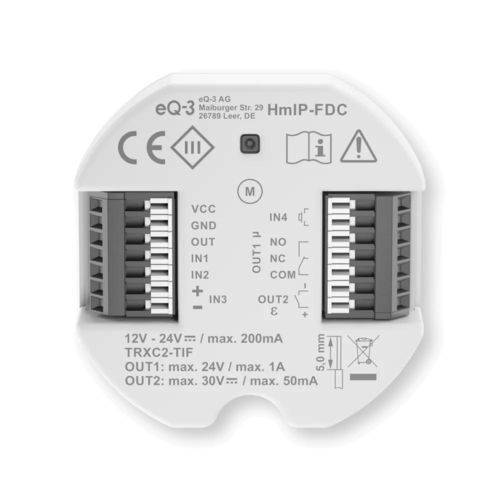 Steuerungsmodul für Tür - UNIVERSAL T&Uuml;R&Ouml;FFNER - Homematic IP by eQ-3 - für Hausautomationssystem / Flacheinbau / IP